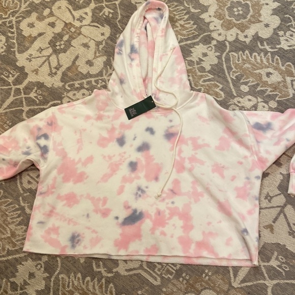Wild fable cropped pink tie dye hoodie nwt - Picture 7 of 7